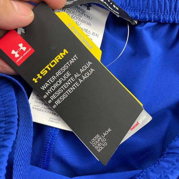 Under ARMOUR UA Track Pants Men Extra Large XL Blue with Gray Mesh New With Tags - Picture 6 of 14